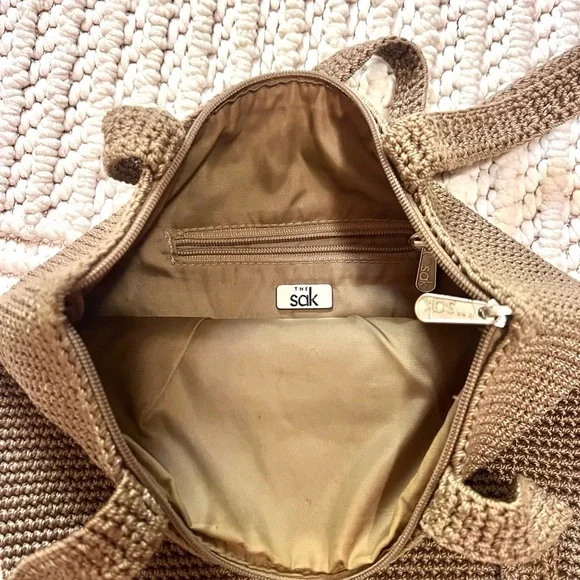 The Sak Brown Crochet Tote Bag - Picture 3 of 6